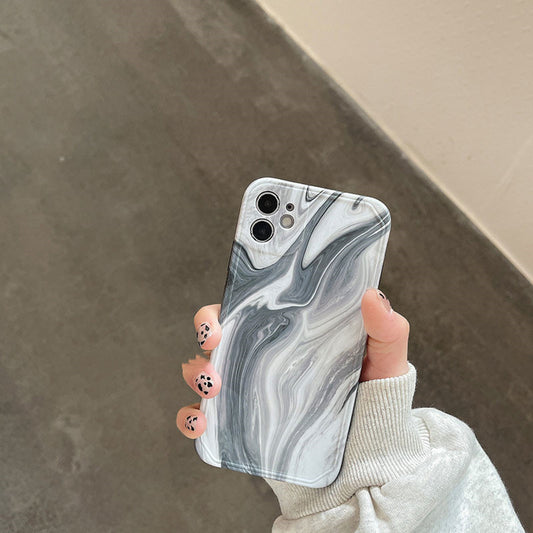 Compatible with Apple , Wind Simple Black And White Ink Phone Case