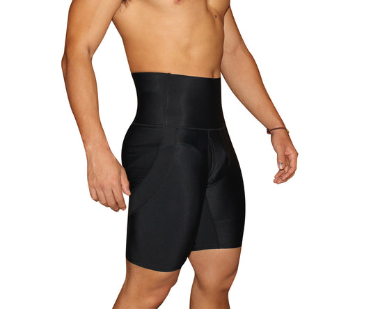 Butt lifter Explosion models l one-piece men's hips abdomen four-horn pants A127