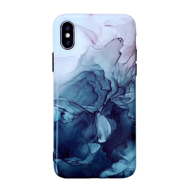 Black and white ink phone case