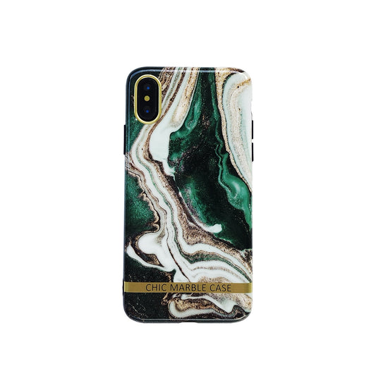 Ink Green Marbled Mobile Phone Case For 78plus Glossy 6s Soft