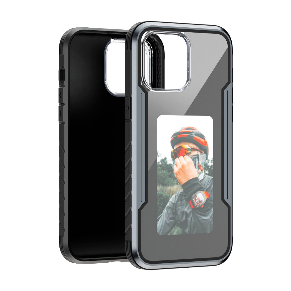 Support Wireless Charger DIY Four-color E-ink Screen Mobile Phone Protective Case