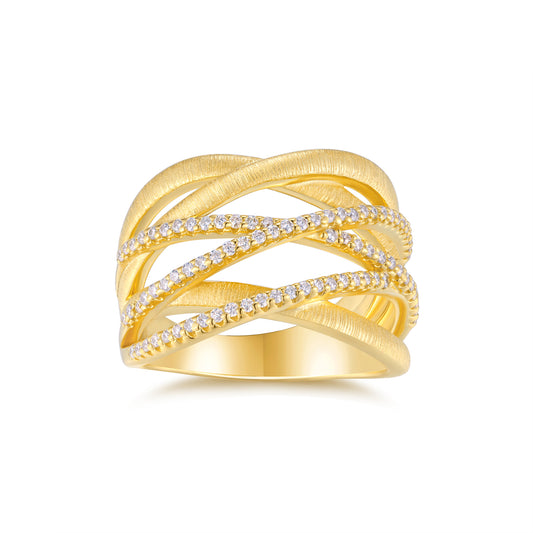 Engraved With Top-quality Moissanite, This Luxurious And Fashionable Minimalist Jewelry Set Features Silver Pieces Electroplated With Gold.