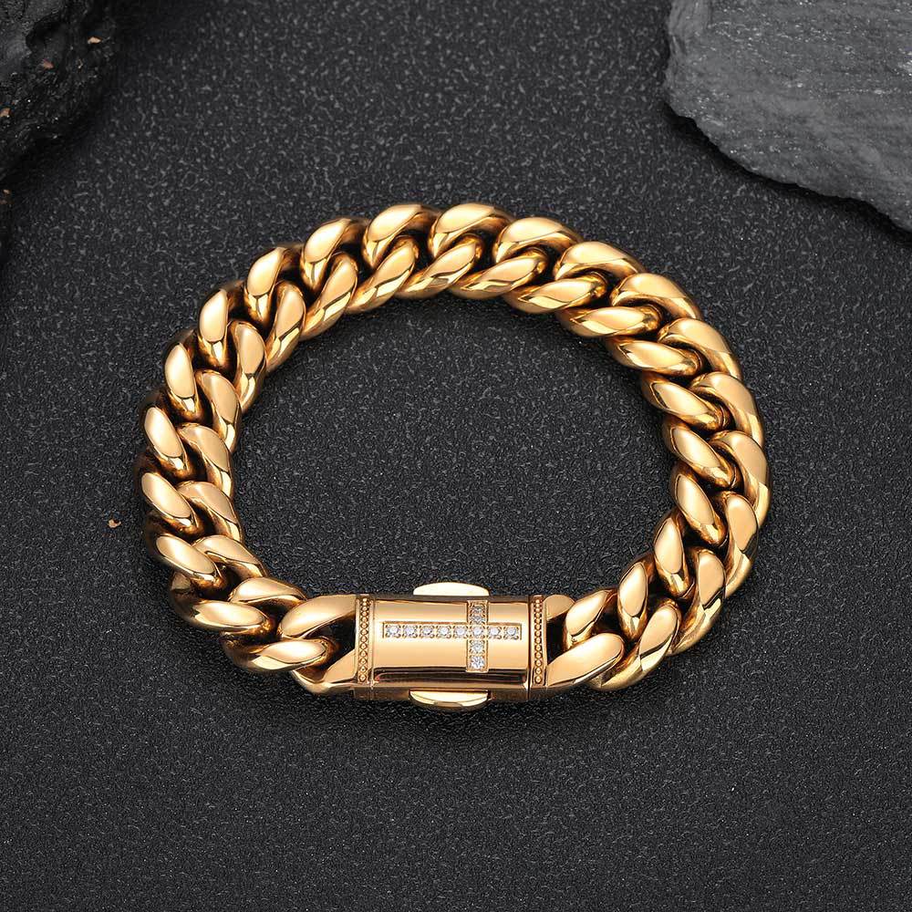 Stainless Steel Cuban Link Chain Personality