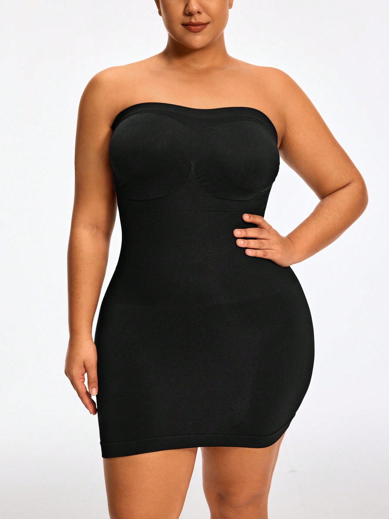 Strapless Full Body Shapewear Bodysuit Bust Lift Tummy Waist Control Natural Butt-Lift