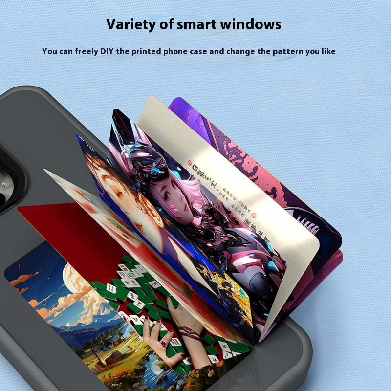 New DIY E-ink Screen NFC Color Projection Screen Four Colors Phone Case