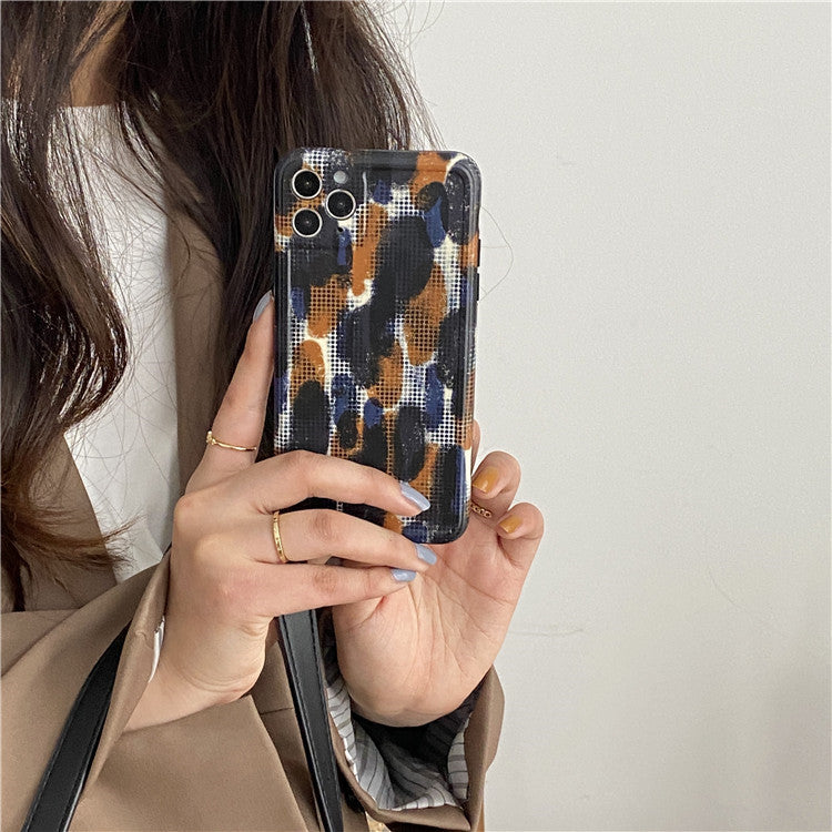 Compatible with Apple , Apple 12 Blue Orange Splash Ink Xs Phone Case