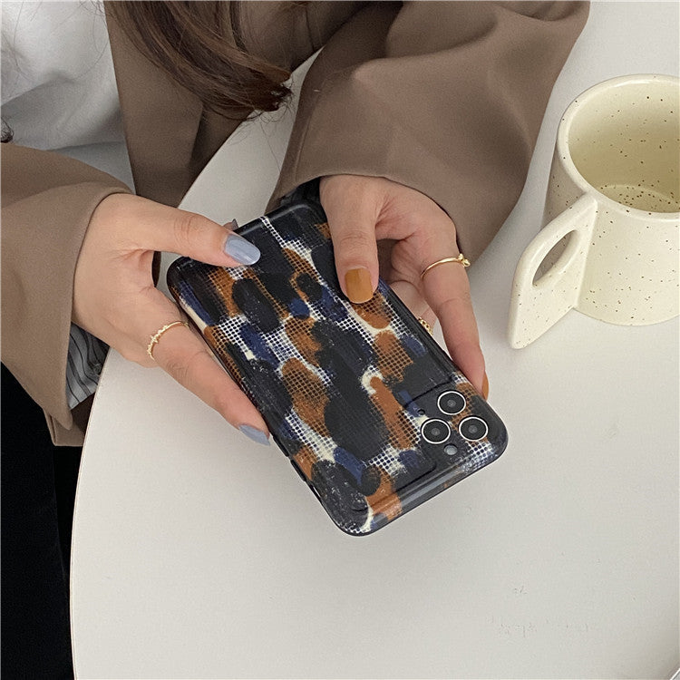 Compatible with Apple , Apple 12 Blue Orange Splash Ink Xs Phone Case