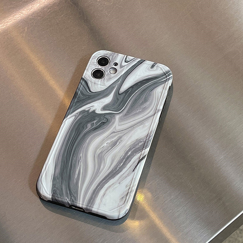 Compatible with Apple , Wind Simple Black And White Ink Phone Case
