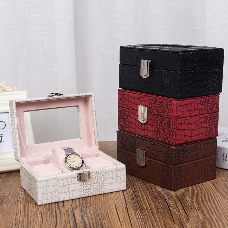 Vintage Watch Packaging Box Leather Watch Jewelry Packaging Box