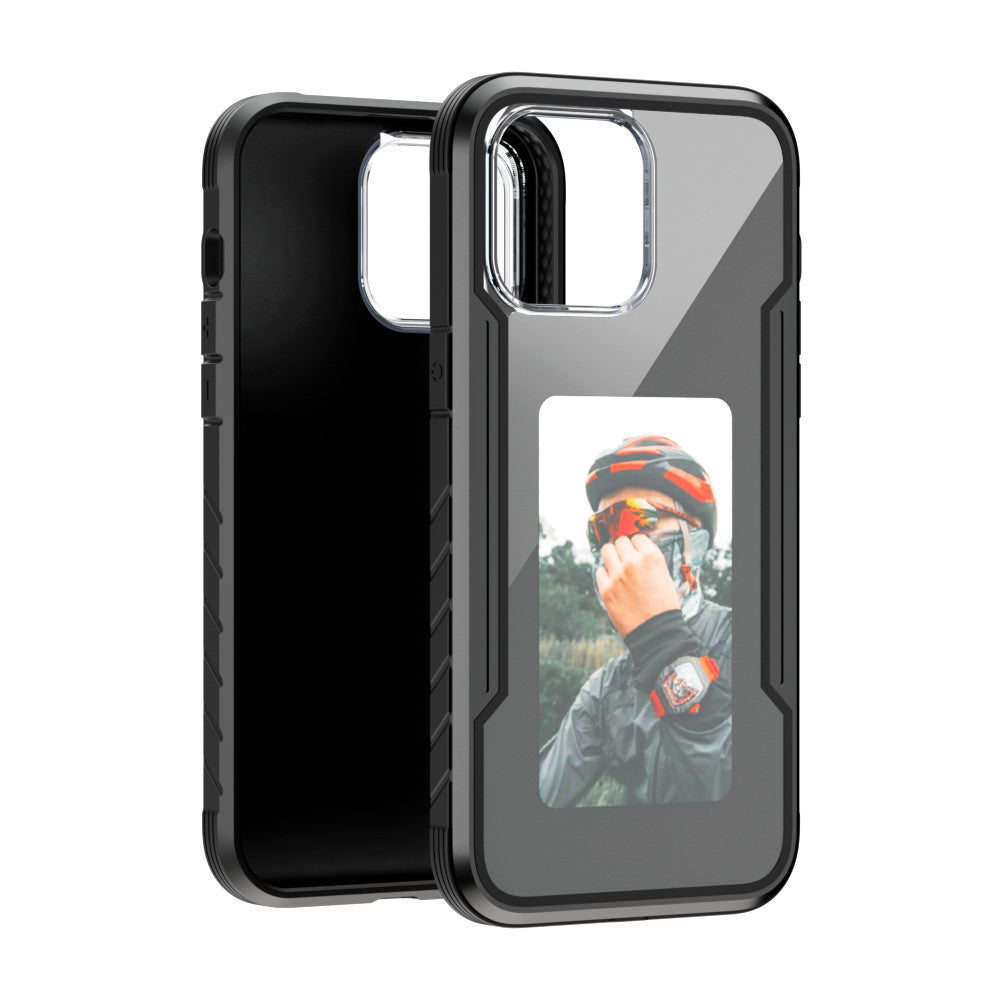 Support Wireless Charger DIY Four-color E-ink Screen Mobile Phone Protective Case