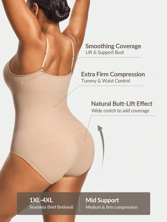 Women's Firm Control Tank Shapewear - Bust Support & Waist Butt Contour Bodysuit