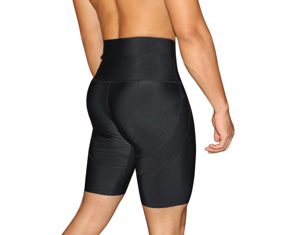 Butt lifter Explosion models l one-piece men's hips abdomen four-horn pants A127