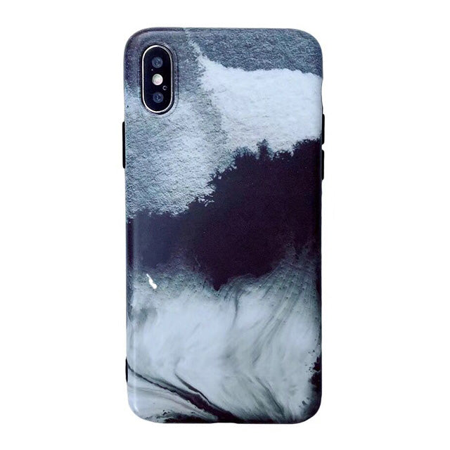 Black and white ink phone case