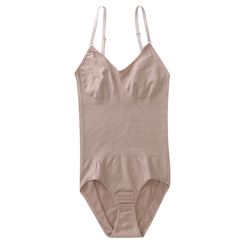 Plus Size Postpartum Hip Lifting Seamless Shapewear Women's Bodysuit