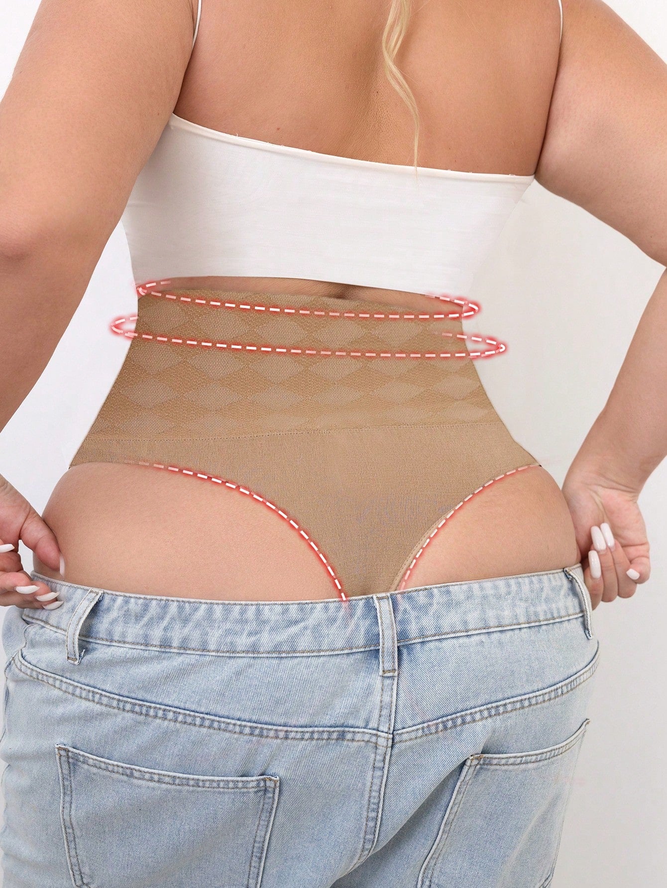 Women's Firm Control High-Waisted Shapewear - Butt Lifter & Thigh Slimmer Briefs