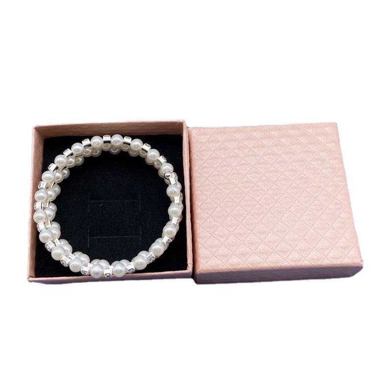 Diamond-patterned Jewelry Packaging Box