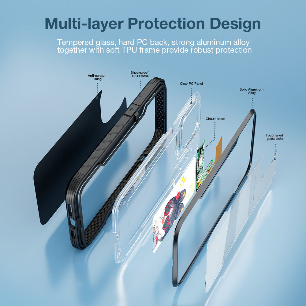Support Wireless Charger DIY Four-color E-ink Screen Mobile Phone Protective Case