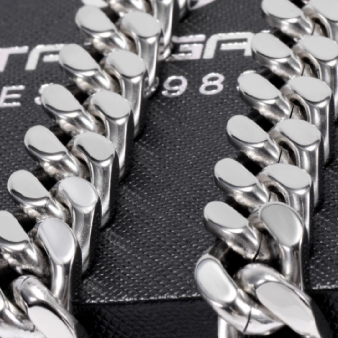 Hip-hop Necklace Titanium Steel Cuban Choker Clavicle Chain