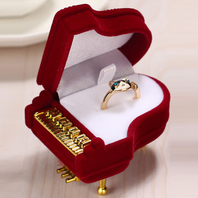 Necklace Flocking Jewelry Box Ring  Packaging