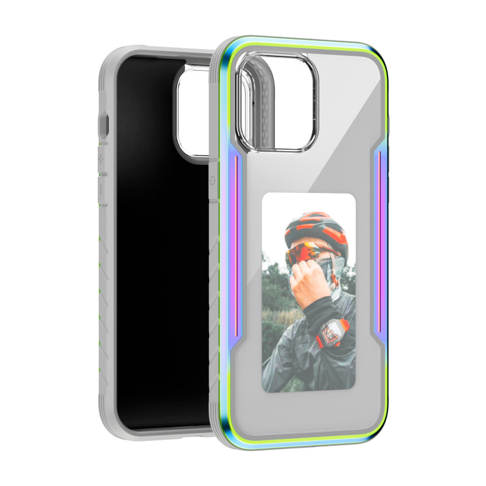 Support Wireless Charger DIY Four-color E-ink Screen Mobile Phone Protective Case