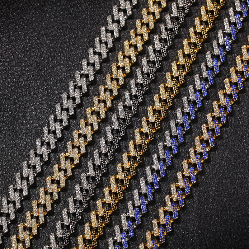 Rhombus full diamond Cuban chain
