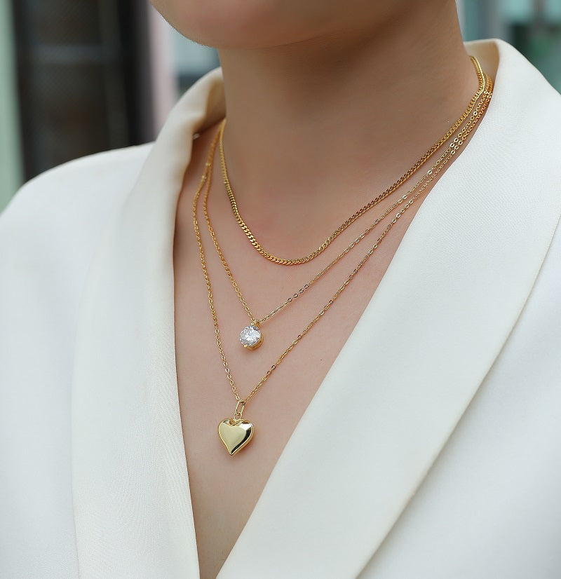 2-carat Luxury Fashion Minimalist Trend Jewelry Silver Pendant Necklace With Top-quality Moissanite, S925 Silver Electroplated With Gold