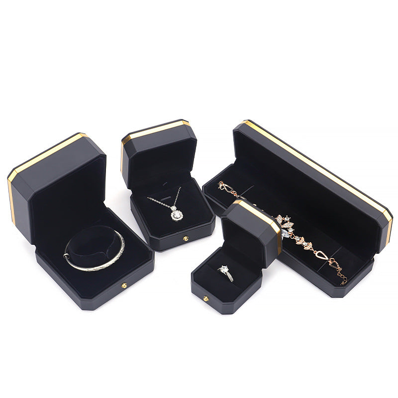 Octagon PU Leather Jewelry Packaging Box