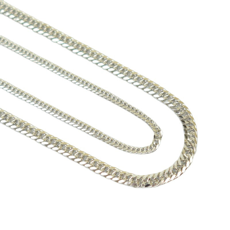 Hip Hop Cuban Chain Men's Domineering Korean Style Silver Necklace
