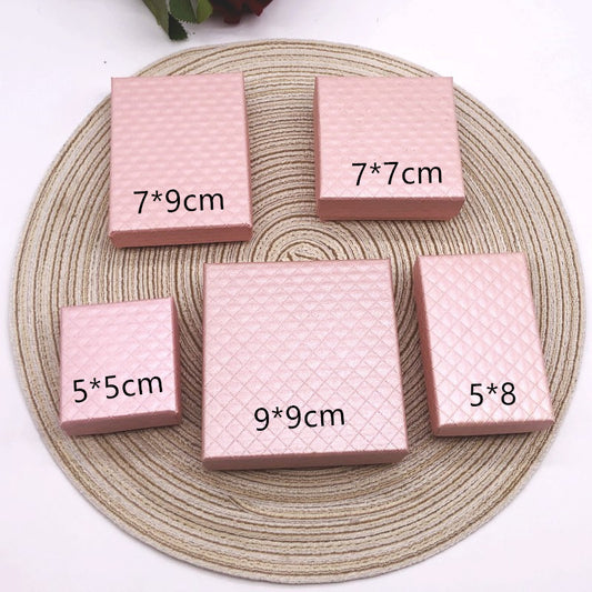 Diamond-patterned Jewelry Packaging Box