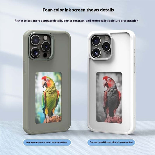 New DIY E-ink Screen NFC Color Projection Screen Four Colors Phone Case
