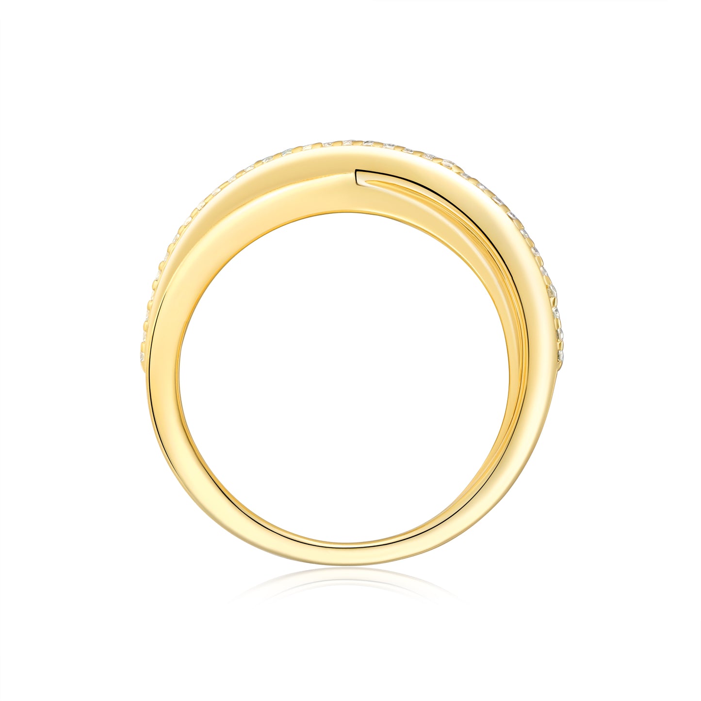 Engraved With Top-quality Moissanite, This Luxurious And Fashionable Minimalist Jewelry Set Features Silver Pieces Electroplated With Gold.