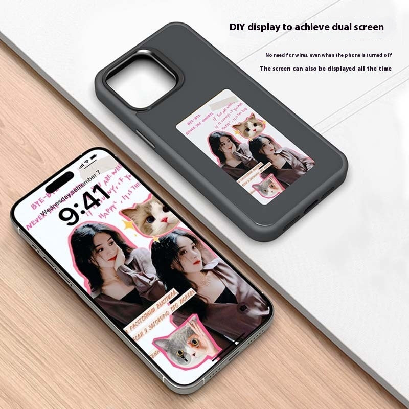 New DIY E-ink Screen NFC Color Projection Screen Four Colors Phone Case