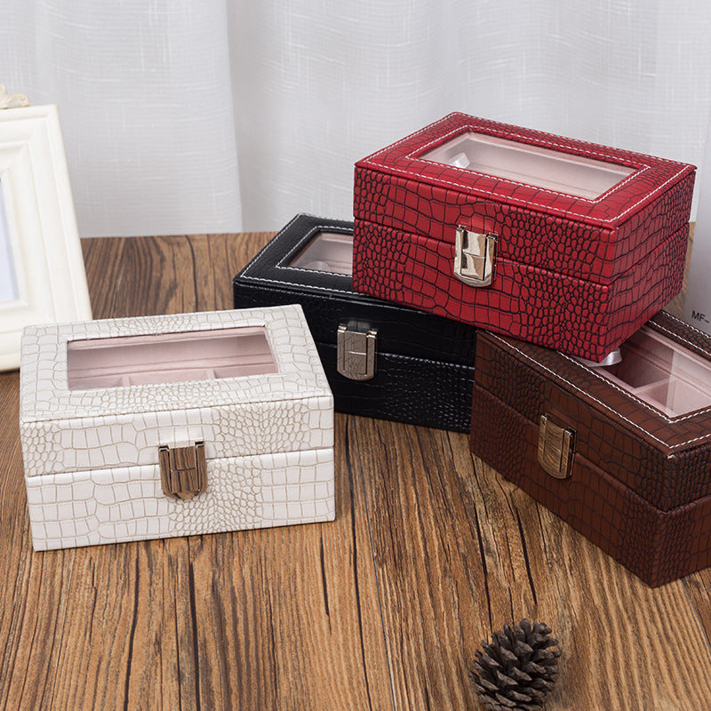 Vintage Watch Packaging Box Leather Watch Jewelry Packaging Box