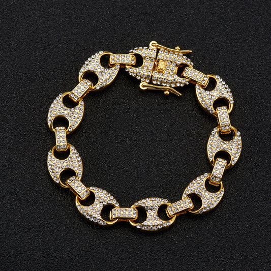 Fashion Pig Nose 12mm Cuban Chain