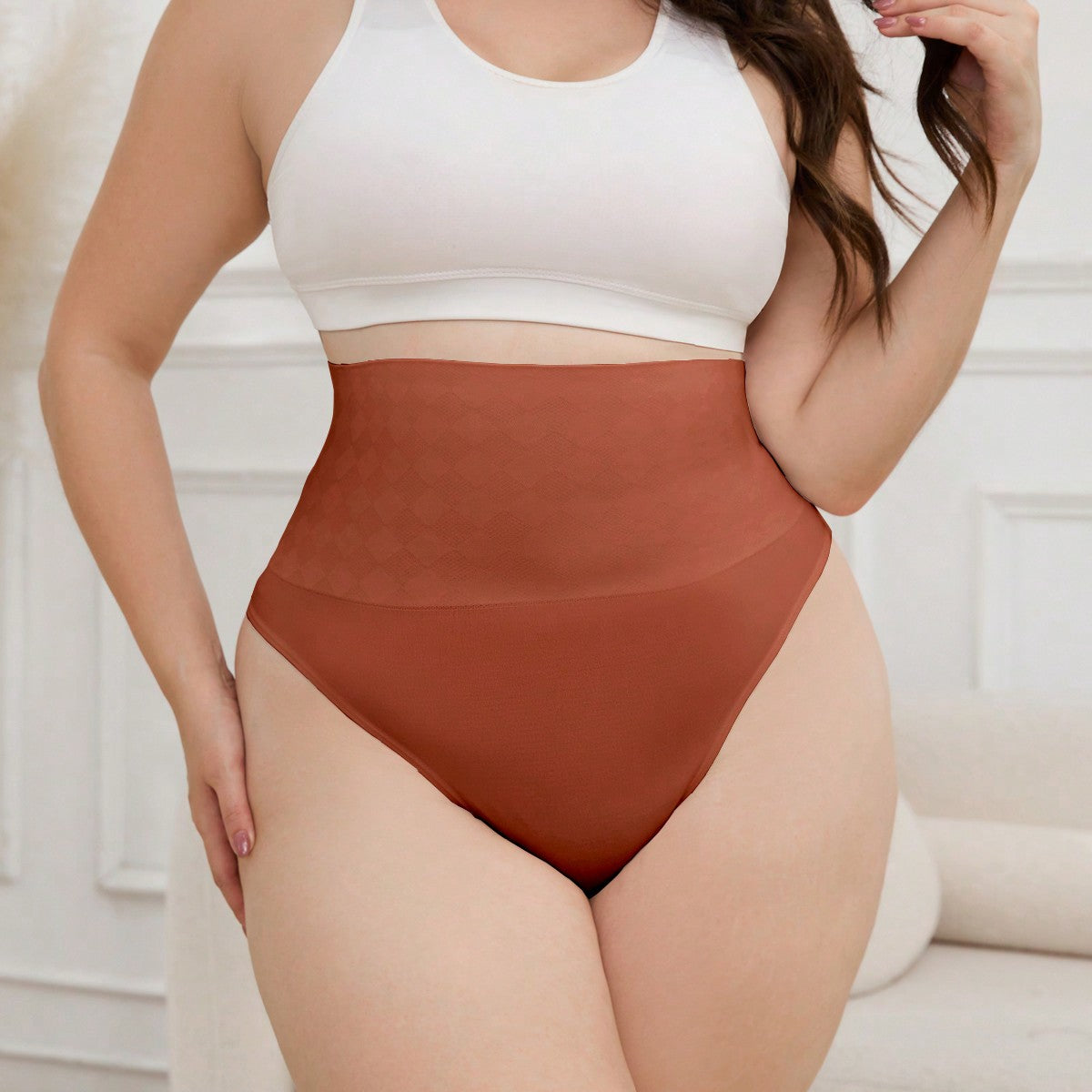 Women's Firm Control High-Waisted Shapewear - Butt Lifter & Thigh Slimmer Briefs
