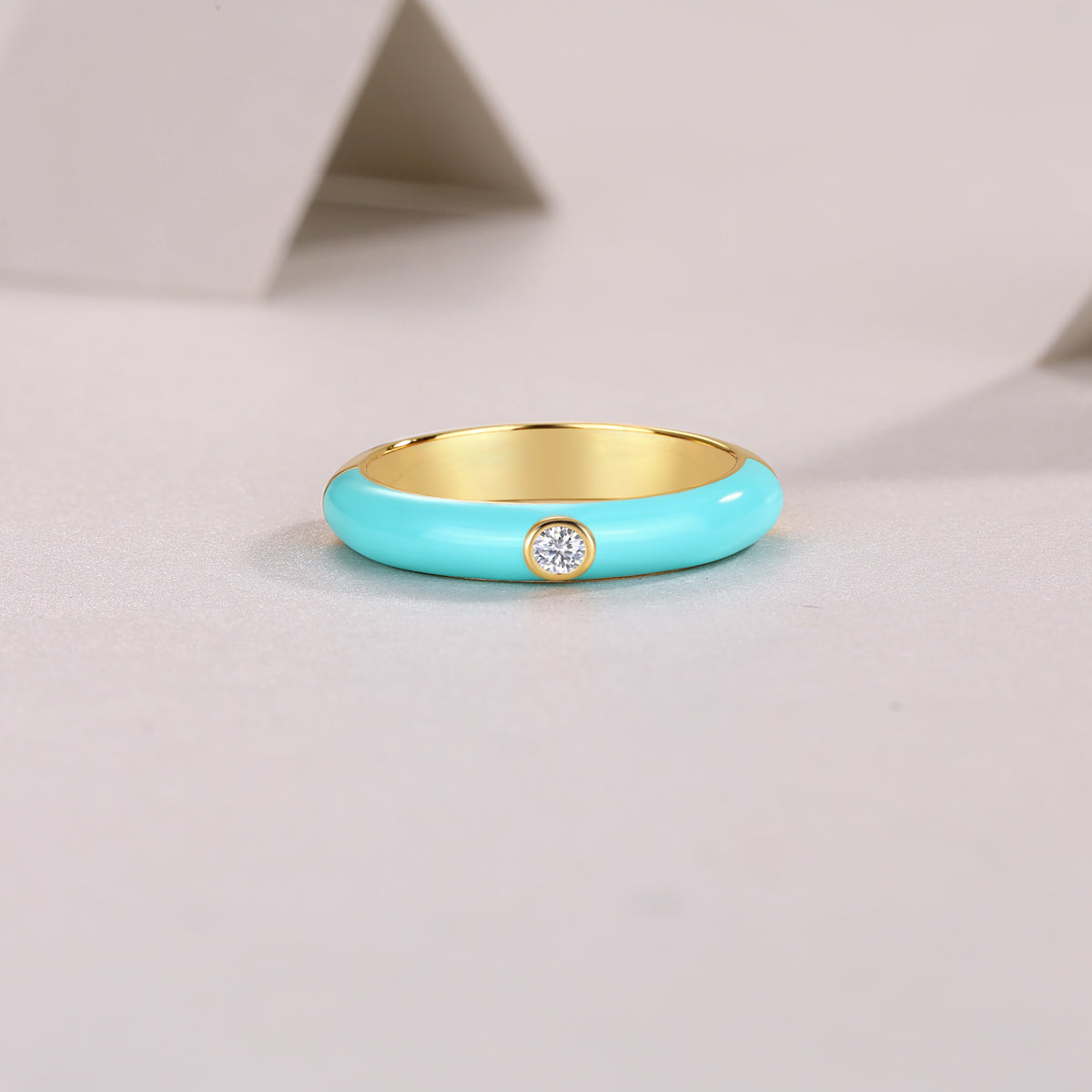 Blue Fairy - Luxurious Fashionable Luxury Trend Jewelry Silver Ring Set With Top Quality Morganite, S925 Silver Electroplated With Gold For Ladies