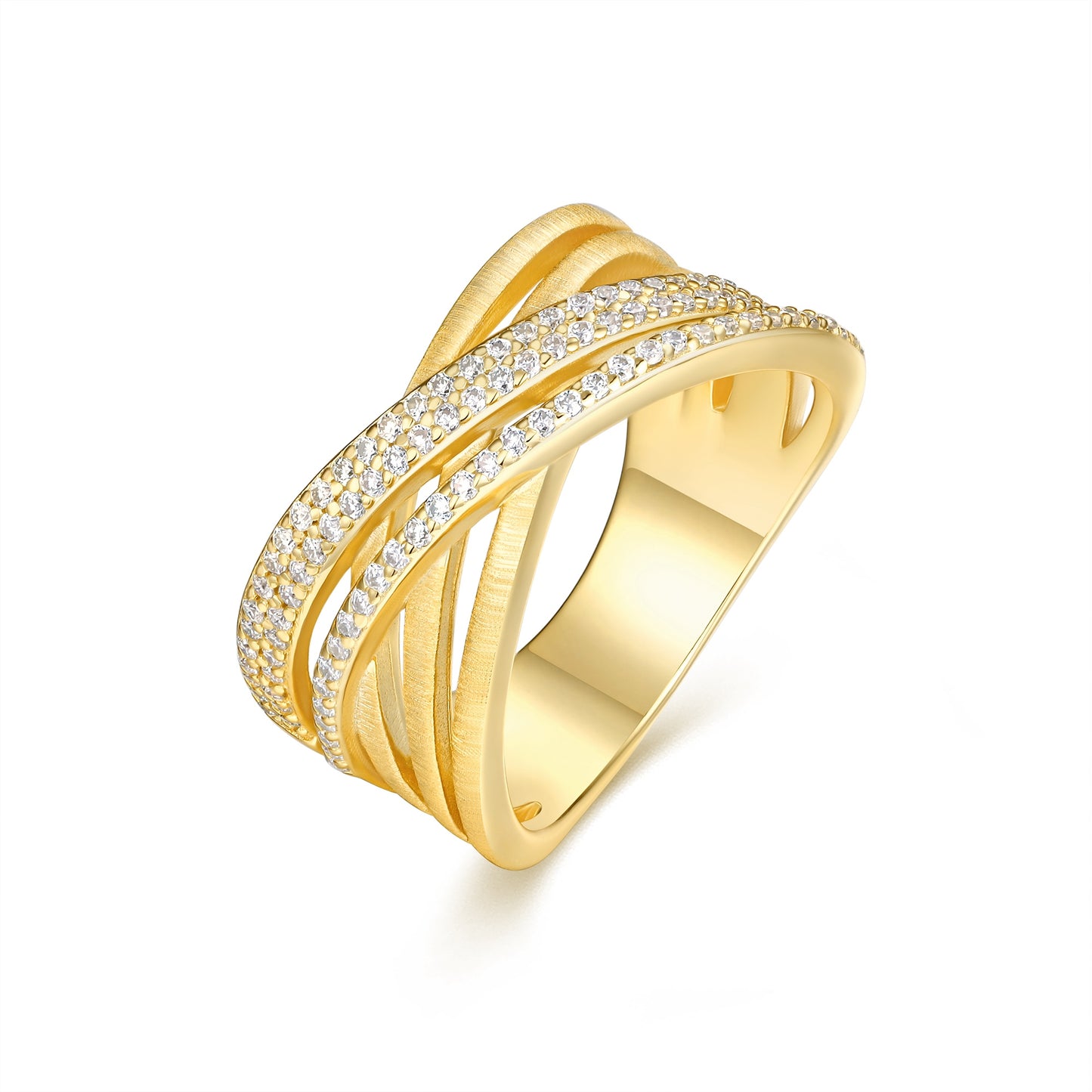 Engraved With Top-quality Moissanite, This Luxurious And Fashionable Minimalist Jewelry Set Features Silver Pieces Electroplated With Gold.