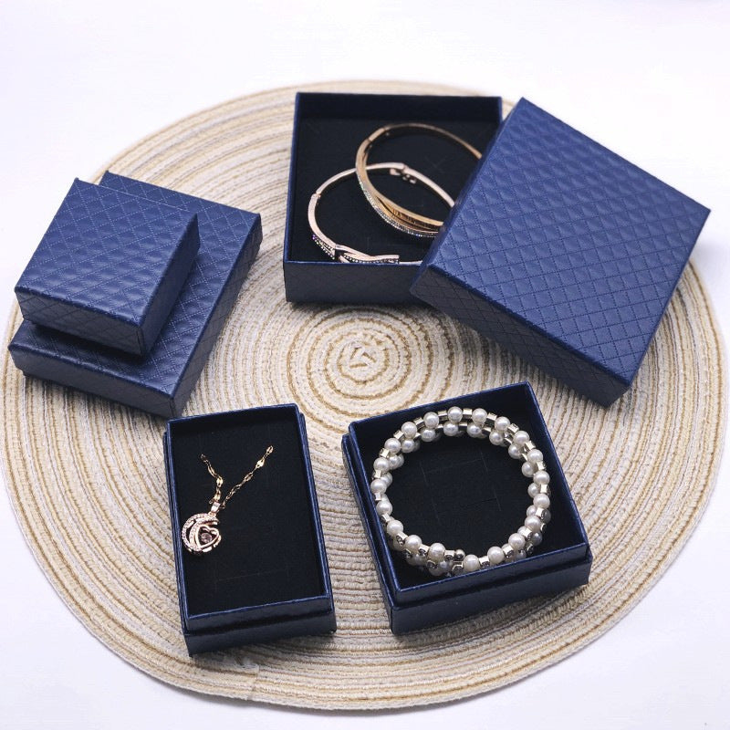 Diamond-patterned Jewelry Packaging Box